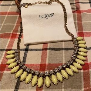 J. Crew yellow and sparkle necklace